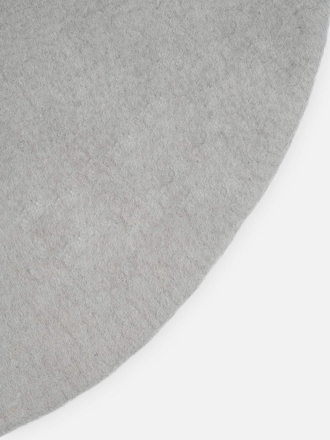 myfelt Luis Filzteppich — Ø 50 cm, ideal für Schlaf-, Wohn-, Kinderzimmer, Flur & Bad Grau 50cm Ø, G