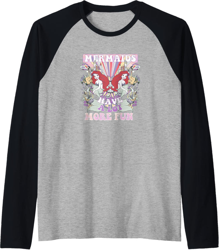 Disney The Little Mermaid Psychedelic Mermaids Have More Fun Raglan