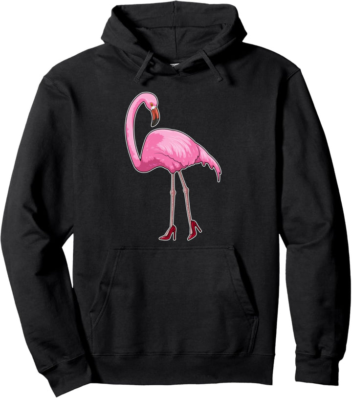 Flamingo Stöckelschuhe Pullover Hoodie