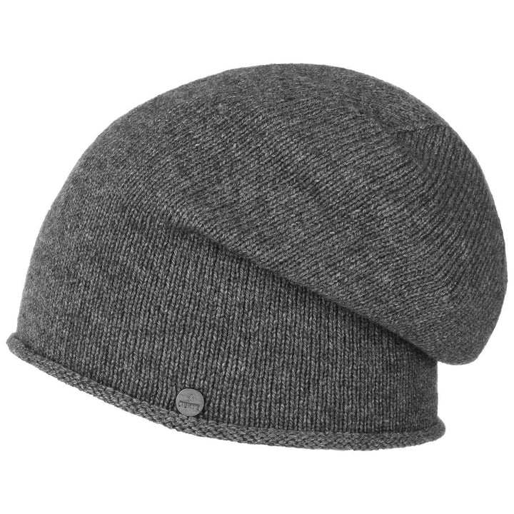LIERYS Merino Kaschmir Beanie Oversize-Mütze Damen Herren Made in Germany Herbst Winter Einheitsgrös