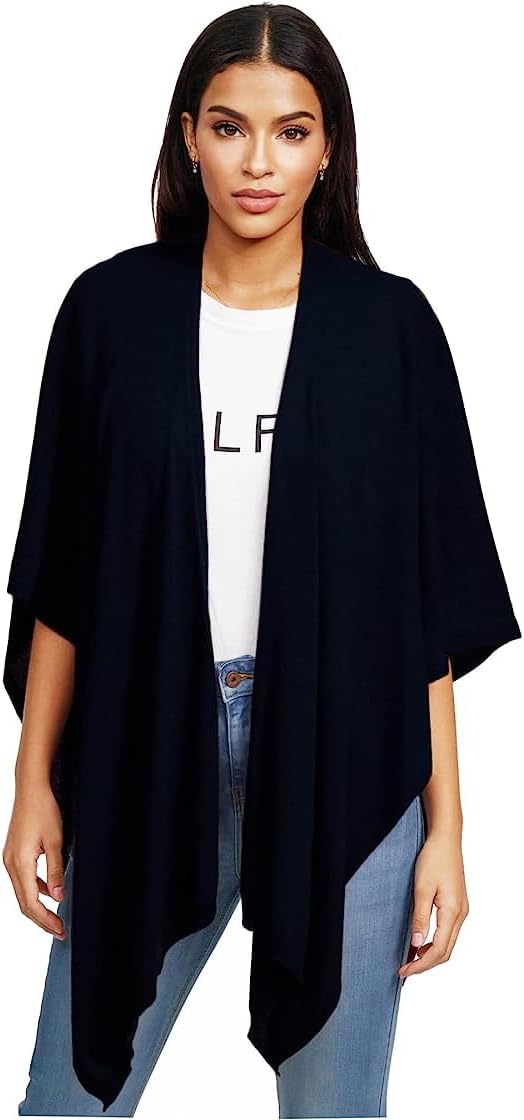 Damen Poncho,Schal Pullover, Lange Strickjacke, Strickpullover, Mantel,XXL Umhängetuch,Tunika für So