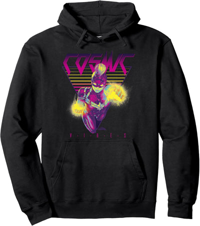 Captain Marvel Cosmic Vibes Portrait Pullover Hoodie