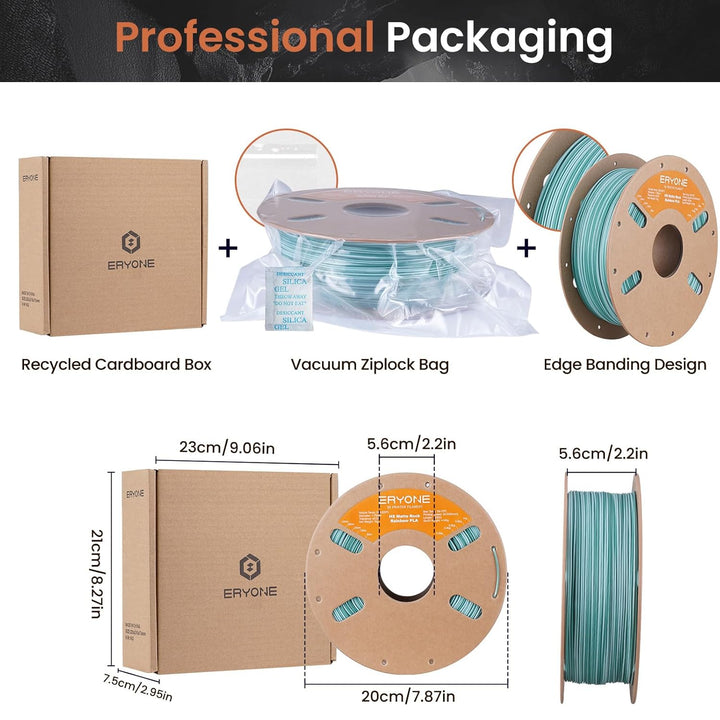ERYONE High Speed Matte Twist PLA-Filament 1,75 mm,3D-Drucker-Filament PLA Matte+/-0,03 mm,1kg(2,2lb