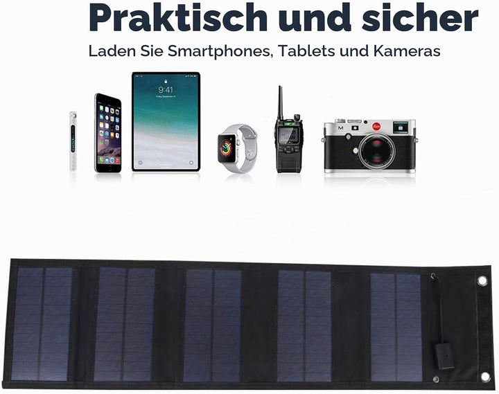 20W Faltbares Solarpanel Solar Ladegerät für Tragbares 5V USB Solar Panel Solarladegerät für Handy S