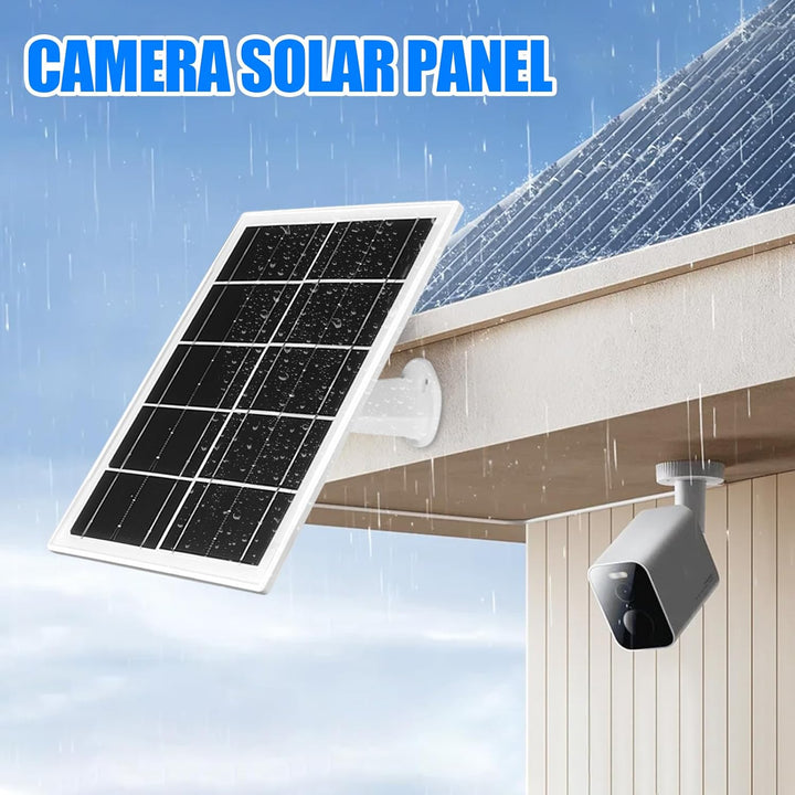Monokristalline Solarmodule 3.6W/6W/8W Solarpanel Für Akku Überwachungskamera Aussen, Type-C Solarmo
