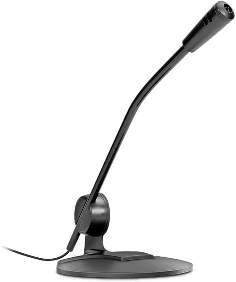 Speedlink PURE Desktop Voice Microphone - Tischmikrofon mit Klinkenstecker für Büro und Schreibtisch