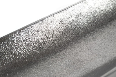 Kobolo Dekoschale Dekoteller Schiffchenform schmal - aus Metall - Silber - 80cm