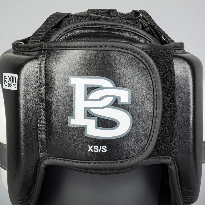 Paffen Sport «Kids» Kopfschutz für das Training im Boxen, Kickboxen, Muay Thai Schwarz/Weiss/Grau, S