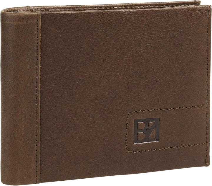 BODENSCHATZ Geldbörse Echt Leder Herren | | 020188 Braun, Braun