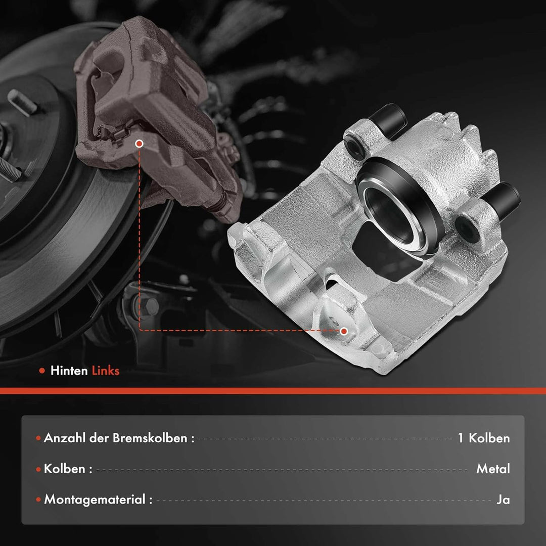 Frankberg Bremssattel Bremszange Vorne Links Kompatibel mit Berlingo B9 1.2L 1.6L 2008-2020 C4 II B7