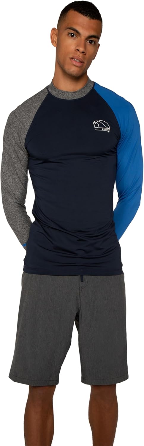 Protest Herren Radwell Rashguard XS Blau (Ground Blue), XS Blau (Ground Blue)