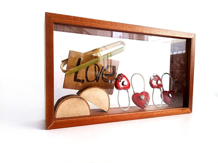 Acryl-Bilderrahmen, transparent, doppelseitiger Bilderrahmen, Schreibtisch-Postkarten-Display, Geden