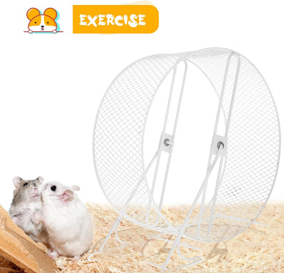 Mikikit Laufrad Für Hamster Kleines Hamsterrad Ratten-übungsrad Laufrad Metall Nager Hamsterball 10