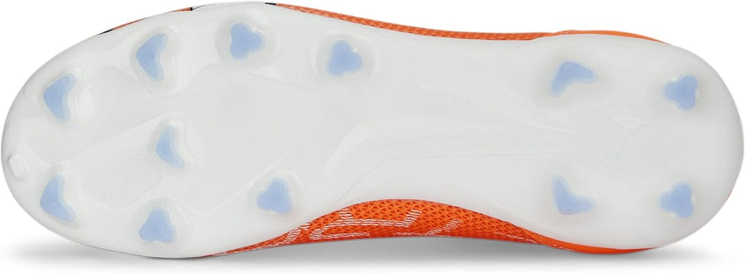 PUMA Unisex Kinder Ultra Match Ll Fg/Ag Jr Fussballschuh 28 EU Ultra Orange Puma White Blue Glimmer,