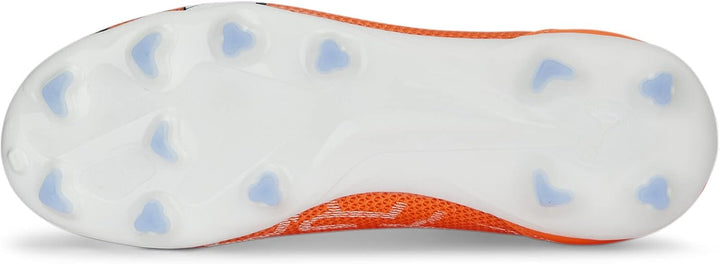 PUMA Unisex Kinder Ultra Match Ll Fg/Ag Jr Fussballschuh 28 EU Ultra Orange Puma White Blue Glimmer,