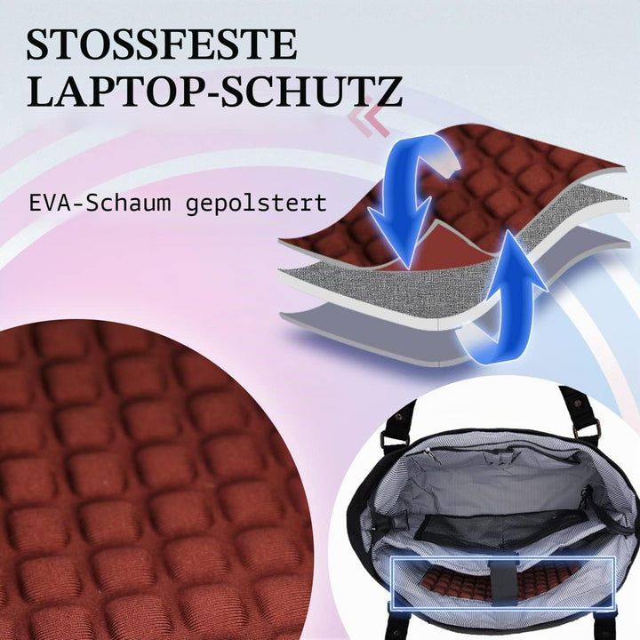 VX VONXURY Laptop Handtasche Damen Laptoptasche,15,6 Zoll Computer Umhängetasche Lehrer Arbeitstasch