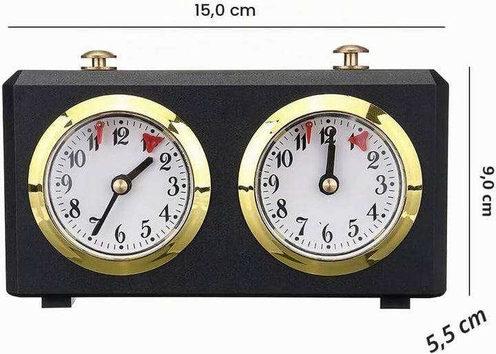Schachuhr Timer, Schachuhren Analog Mechanischer, Professioneller Wettkampf Timer Uhrwerk angetriebe