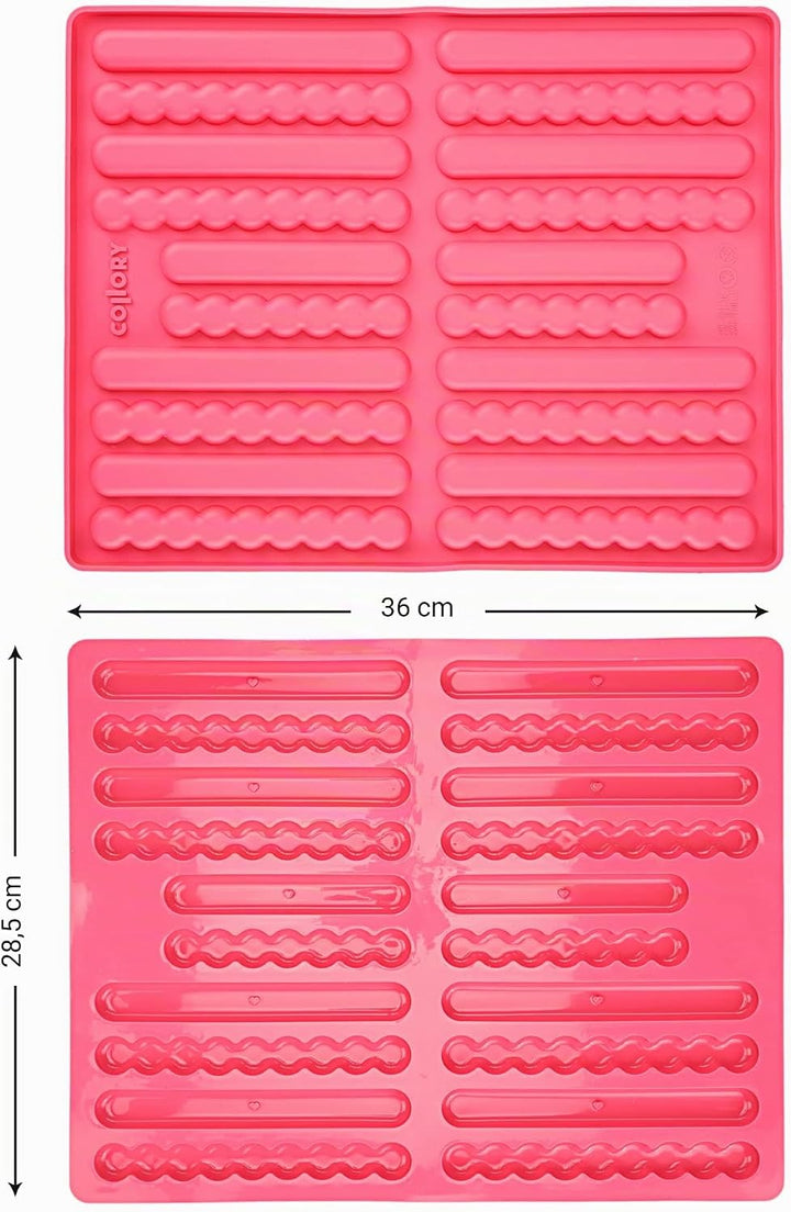 Collory Silikon Backmatte medium Riegel (16 cm), Knabberstangen, Kaustangen als Hundekeks, Sticks, B
