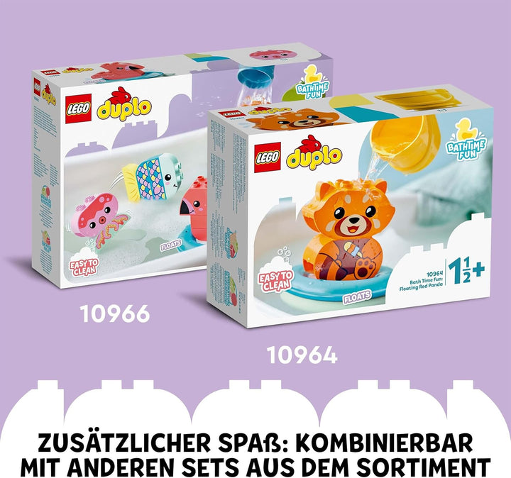 LEGO DUPLO Badewannenspass: Schwimmender Tierzug - Badespielzeug für Kleinkinder - Motorikspielzeug