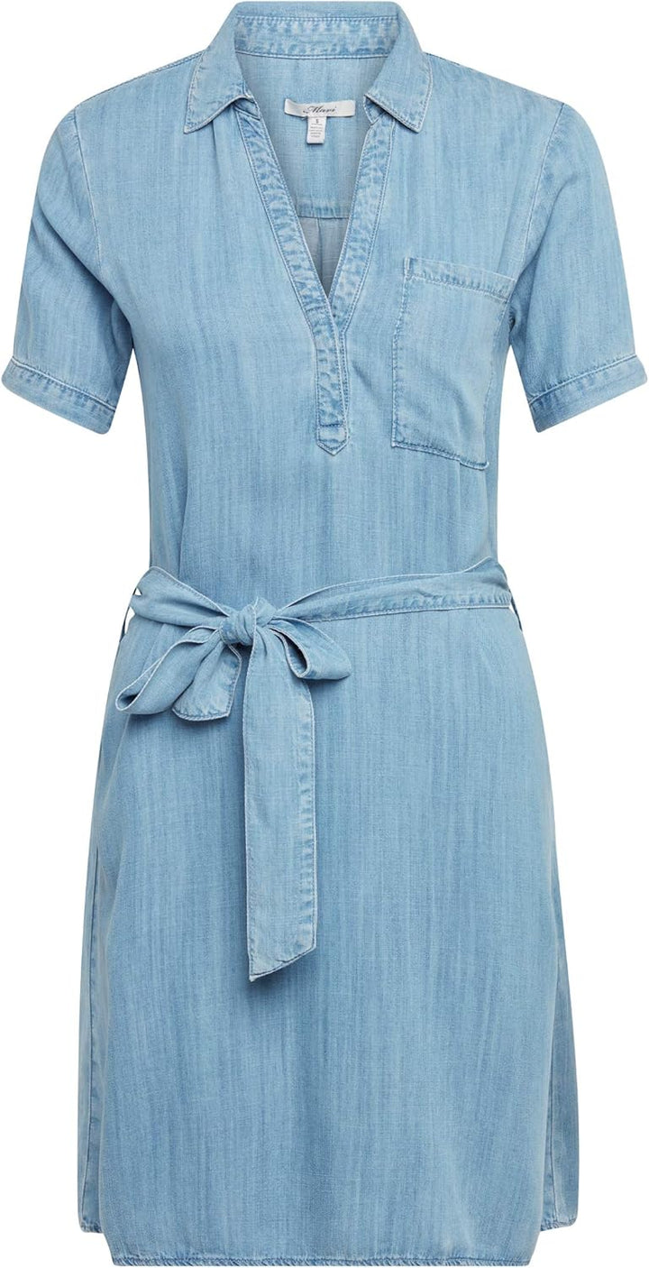 Mavi Denim Dress; Light Indigo