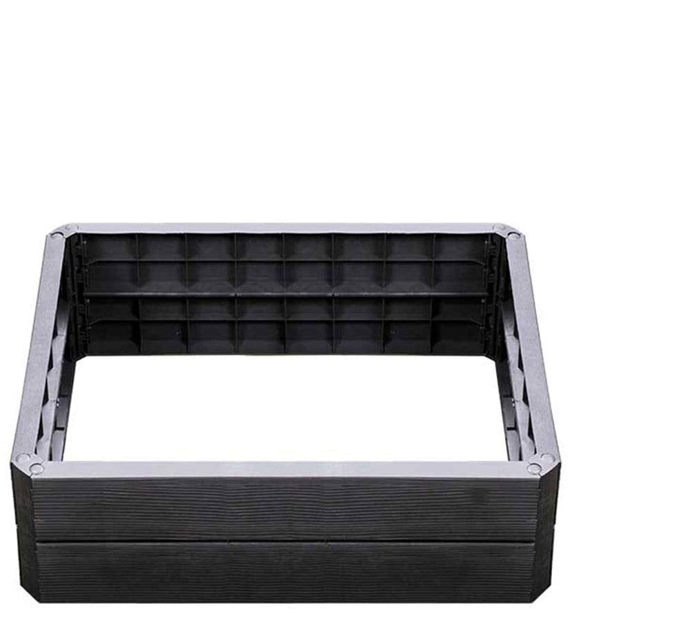 Yerd Ergo Hochbeet-System, 5 Jahre Garantie, Made in Germany (1 x Höhe 25cm 60x60cm), 1 X Höhe