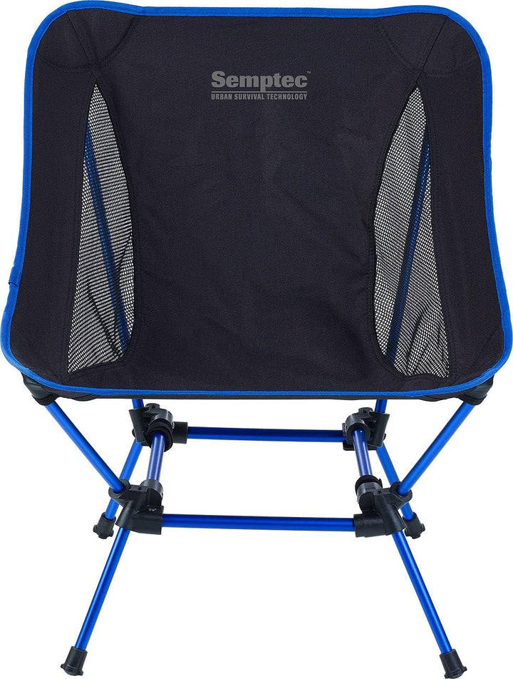 Semptec Urban Survival Technology Camping Klappstuhl: 2-er-Set Klappbarer Campingstuhl, 2 Sitzhöhen,