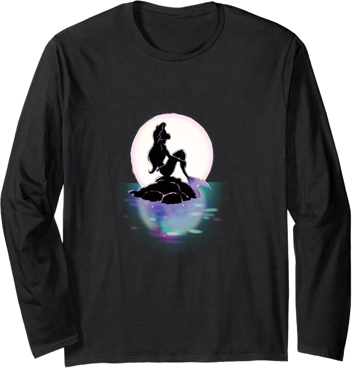 Disney Little Mermaid Ariel Colorful Sunset Moon Langarmshirt