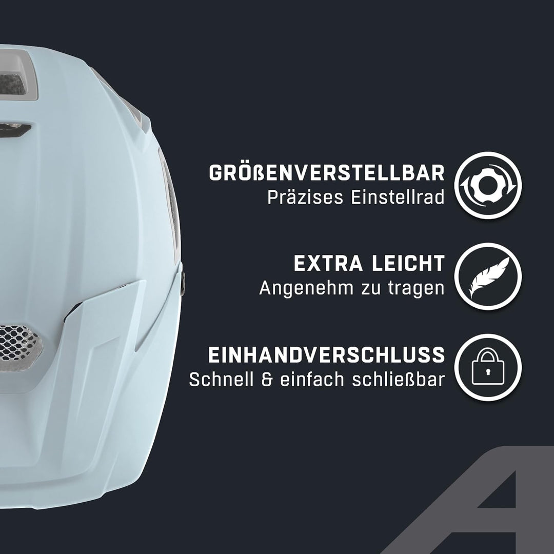 ALPINA COMOX - Widerstandsfähiger, Stossabsorbierender & Anpassbarer Enduro Fahrradhelm Mit kurzem S