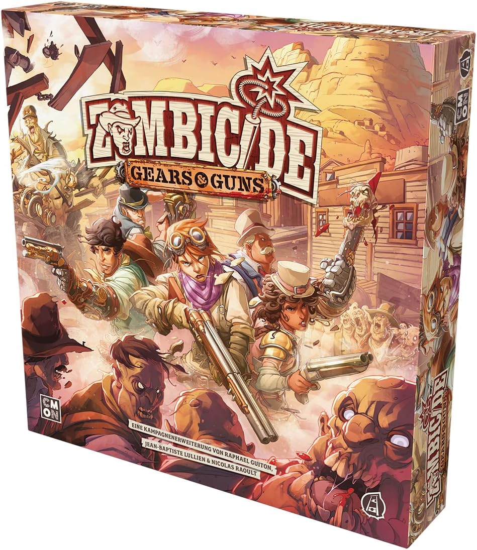 CMON | Zombicide: Undead or Alive – Gears & Guns | Erweiterung | Kennerspiel | Dungeon Crawler | 1-6
