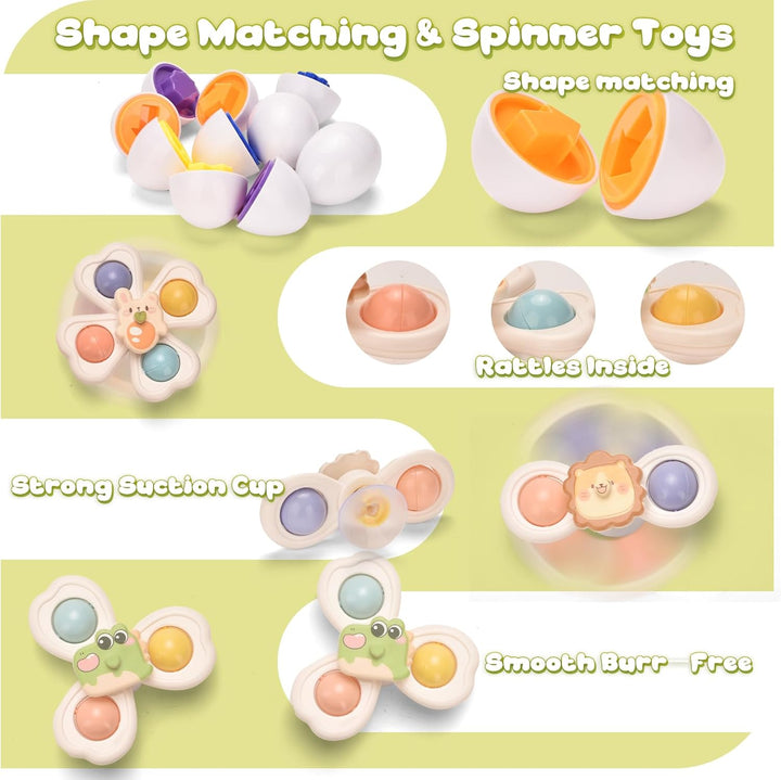 Majabike Montessoriii Spielzeug 6 9 12 Monate 1 Jahr 7 in 1Baby Spielzeug,Sortier Stapelspielzeug,Ba