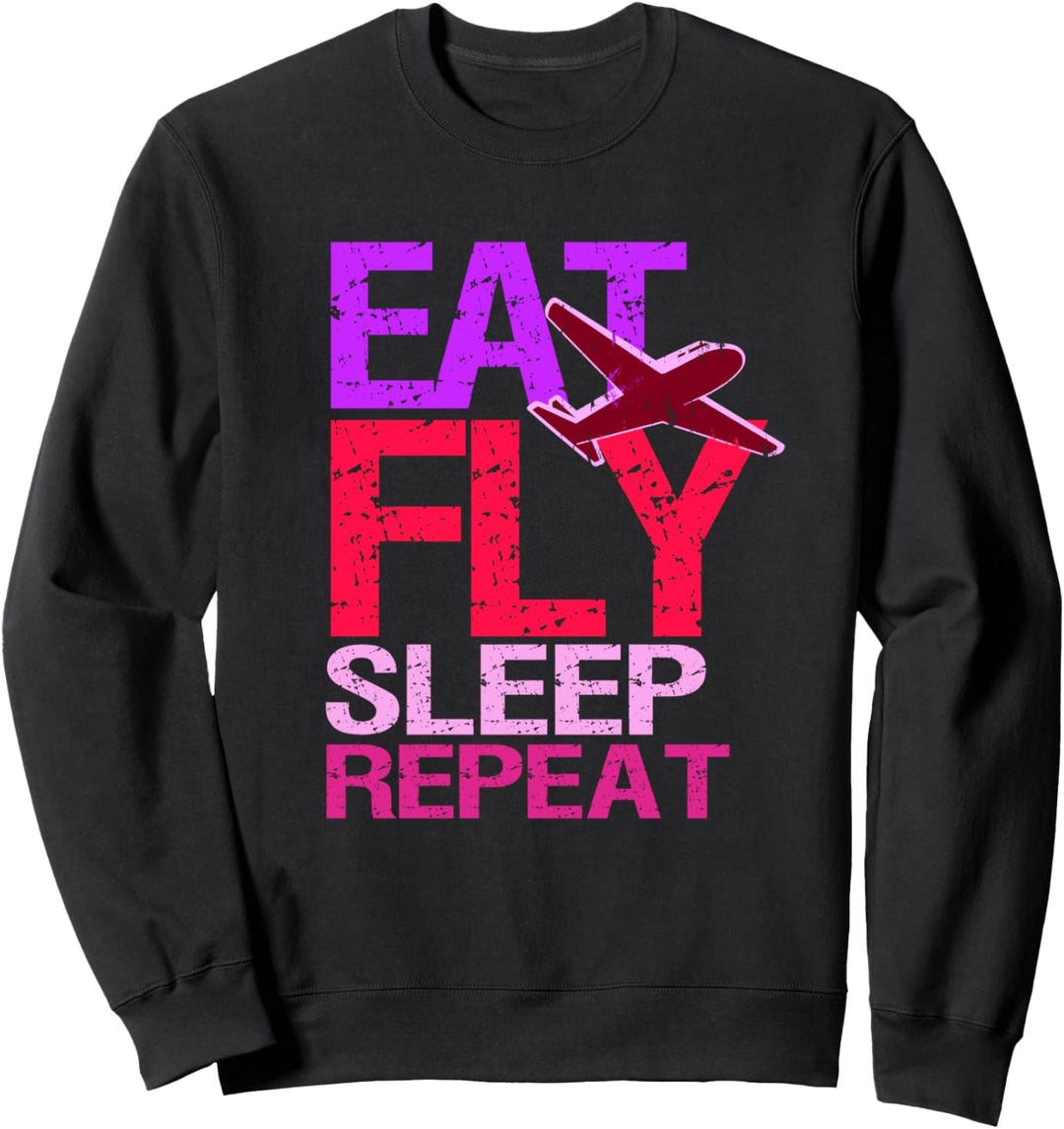 Female Pilot Geschenk Jet Flugzeug Aviation Womens Sweatshirt