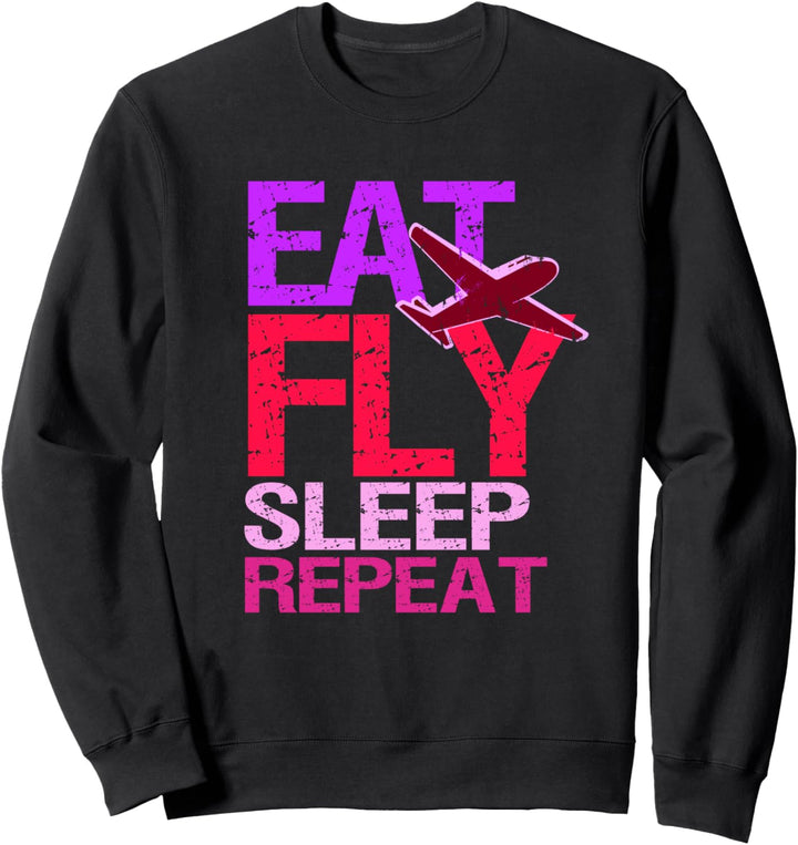 Female Pilot Geschenk Jet Flugzeug Aviation Womens Sweatshirt