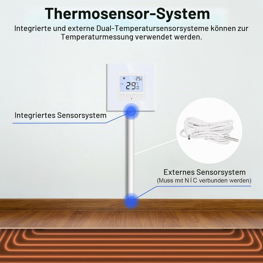 Digital Programmierbar Thermostat Heizung Weiss Bodenheizkammer Konstante Temperaturkammer für elekt
