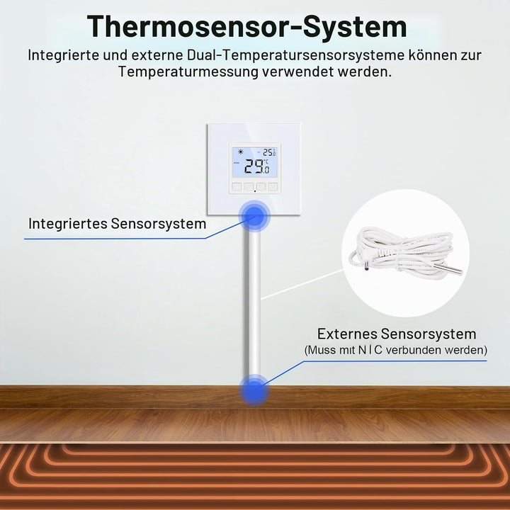 Digital Programmierbar Thermostat Heizung Weiss Bodenheizkammer Konstante Temperaturkammer für elekt