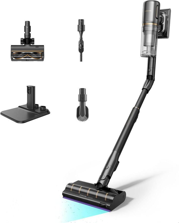 dreame V20 Pro-A Kabelloser Staubsauger, Kantenreinigung 0 mm, ohne Verheddern, für Hartböden und Te