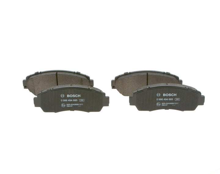 Bosch BP1680 Bremsbeläge - Vorderachse - ECE-R90 Zertifizierung - vier Bremsbeläge pro Set