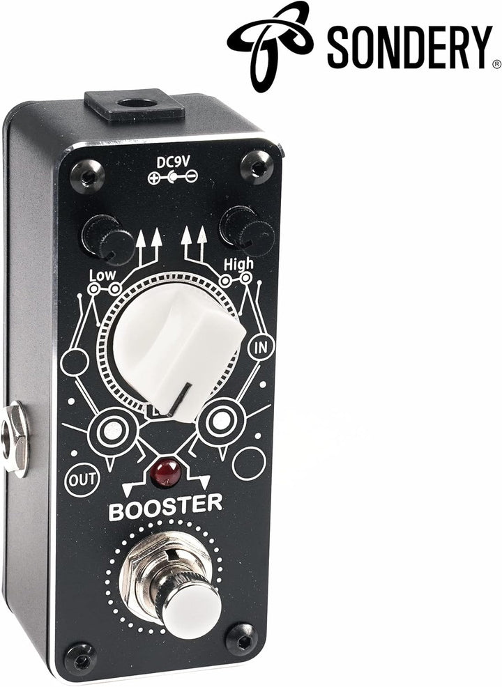 Sondery Booster Gitarren effektpedal, boost pedal True Bypass, mehr oder weniger 14dB Wechsel für Fr
