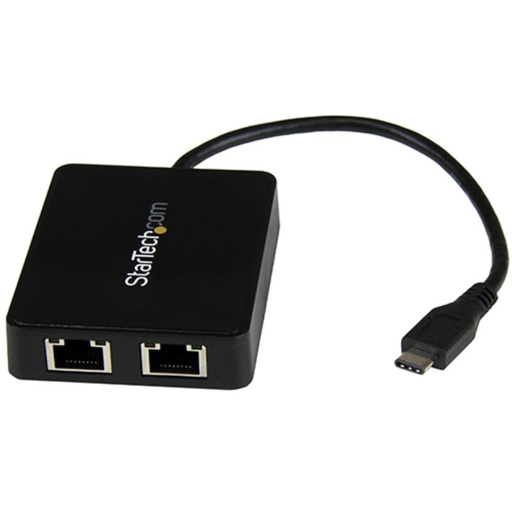 StarTech.com USB-C auf Dual Gigabit Ethernet Adapter mit USB 3.0 (Typ-A) Port - USB Typ-C Gigabit Ne
