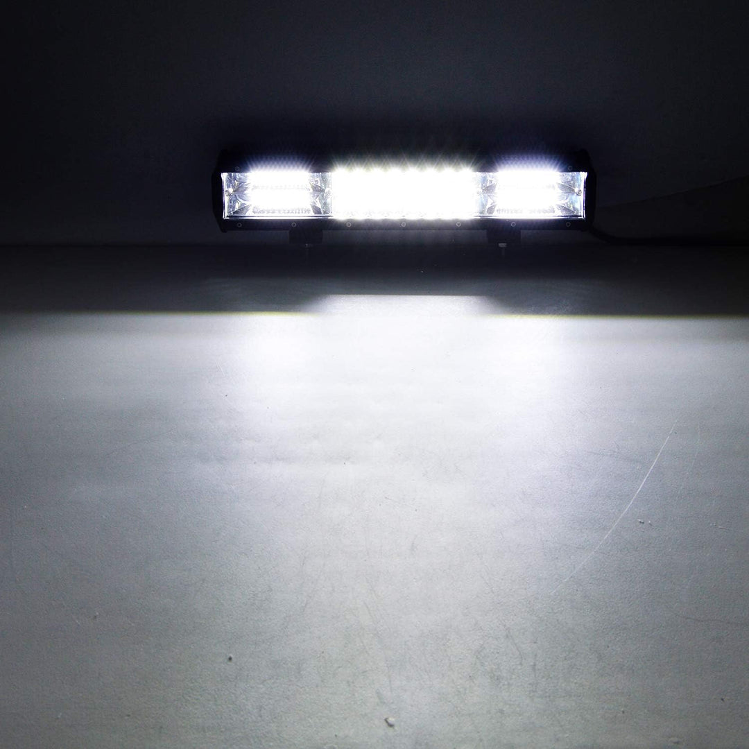 AUXTINGS 38 cm 15 Zoll 216W dreireihiger LED Arbeitslicht Bar Autoscheinwerfer Offroad Flutlicht Sch