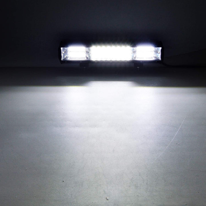 AUXTINGS 38 cm 15 Zoll 216W dreireihiger LED Arbeitslicht Bar Autoscheinwerfer Offroad Flutlicht Sch
