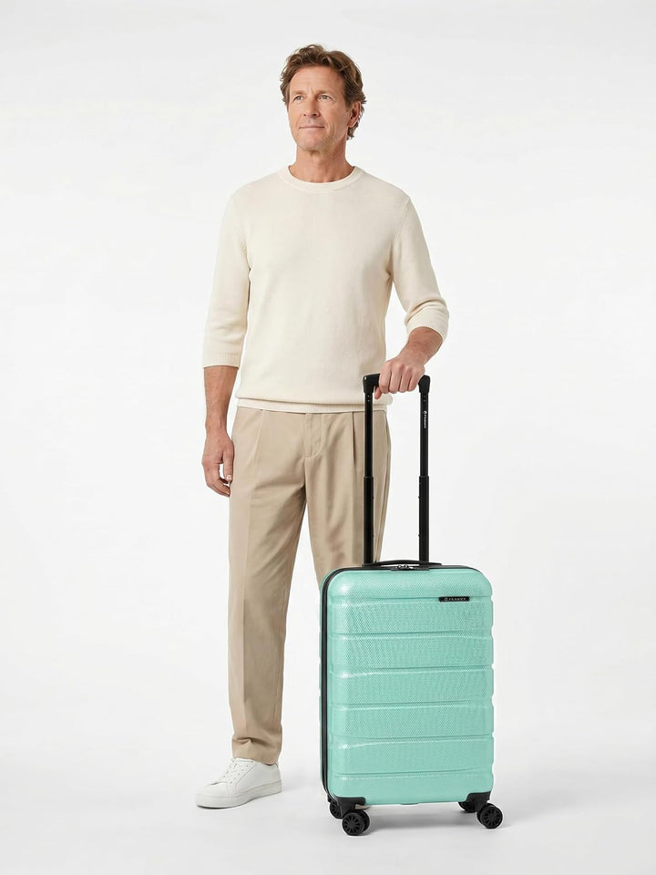 Franky Munich 4.0 Handgepäck Koffer | Hartschalen Trolley mit 4 Rollen, TSA-Zahlenschloss, Arretierb