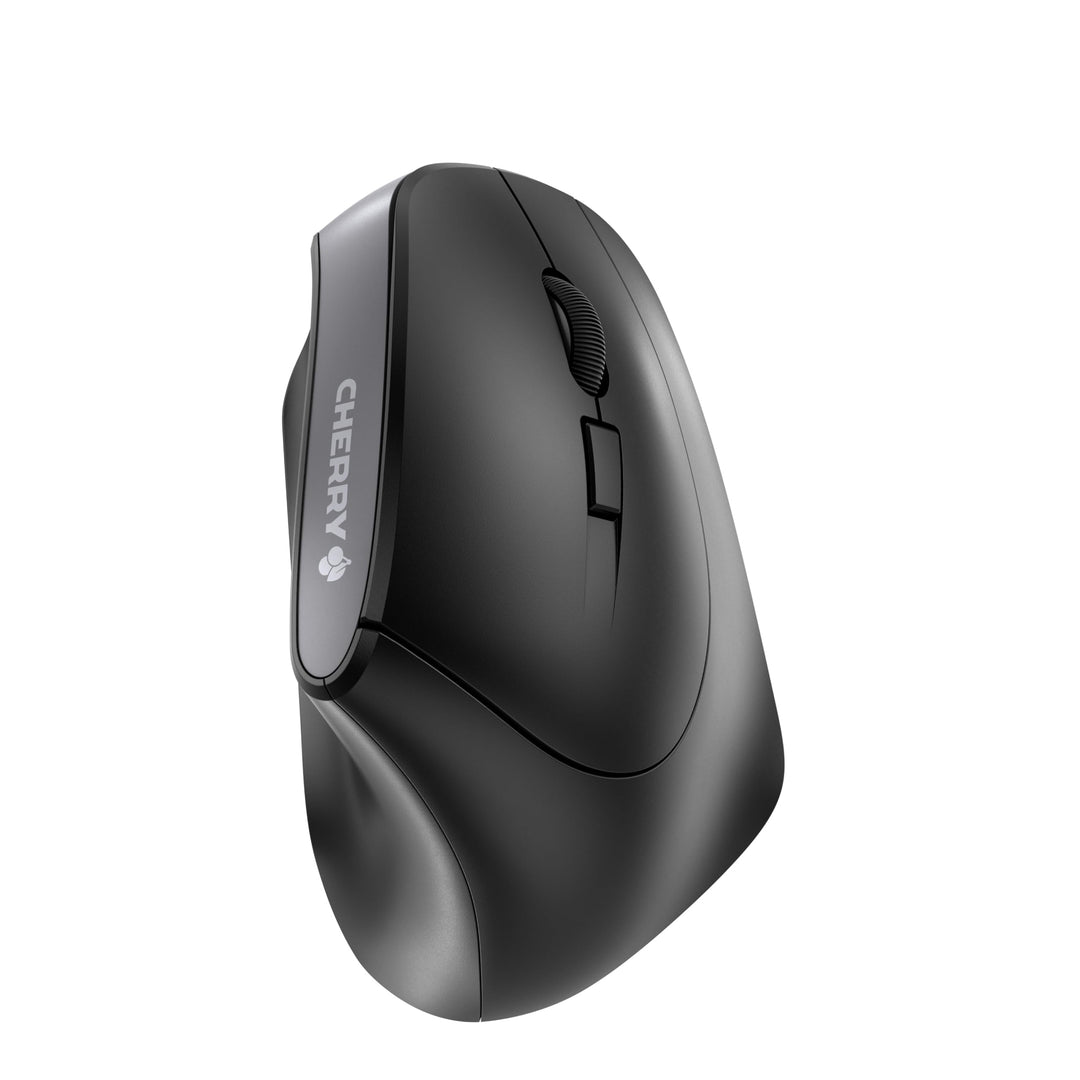 CHERRY MW 4500, Ergonomische Vertikale Maus für Rechtshänder, Kabellos (2,4 GHz Funk), 3-stufig rege