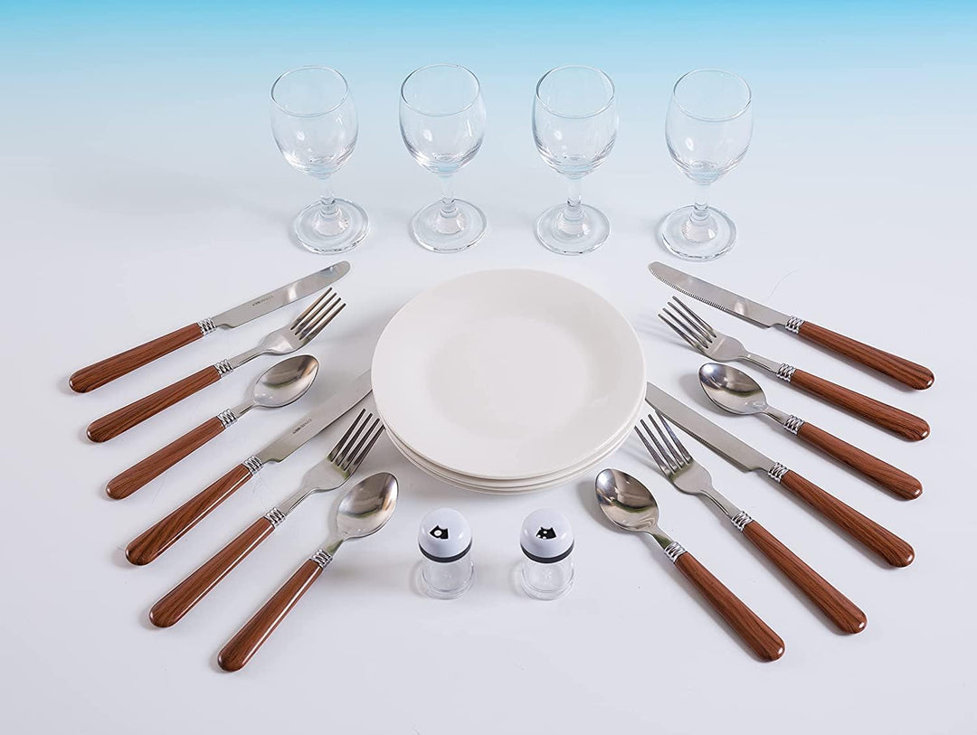 2 Handgefertigte Picknickkörbe für 4 Personen mit Kühlfach, Edelstahlbesteck, Porzellanteller, Weing