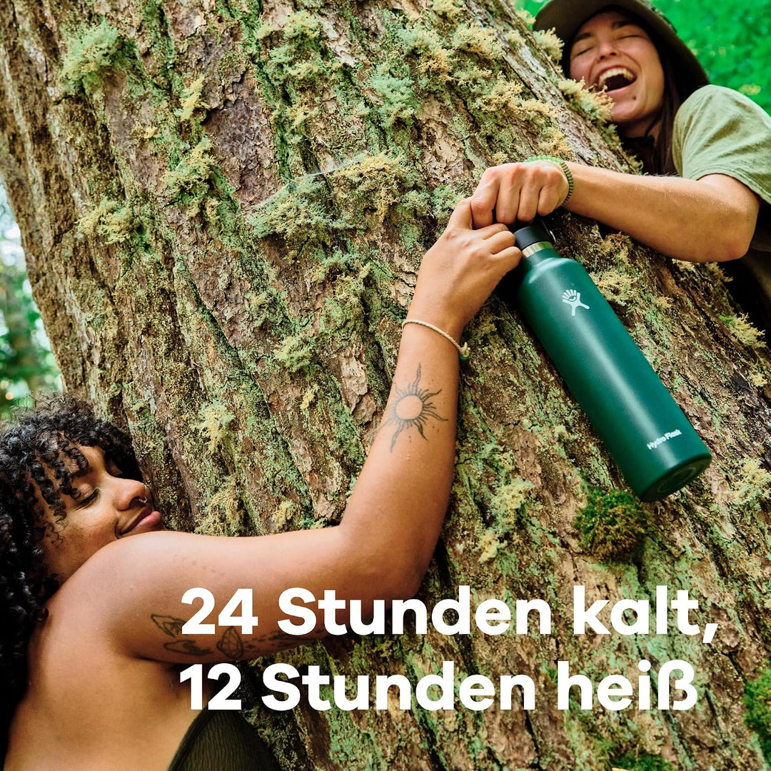 HYDRO FLASK - Trinkflasche 709ml (24oz) - Isolierte Wasserflasche aus Edelstahl - Sportflasche mit a