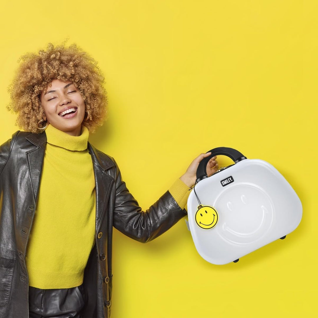 Smiley Originals - Kosmetikkoffer Hartschale Gross, Beautycase Damen, Trolley & Handgepäck Koffer: B