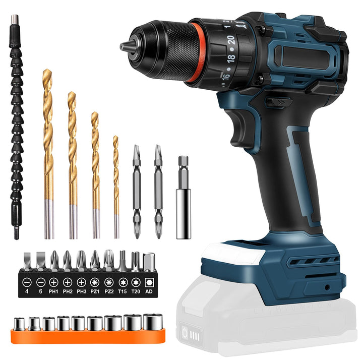 Akku Bohrschrauber für Bosch Professional 18V System GBA/GBA ProCORE AMPShare Batterie (Ohne Akku),