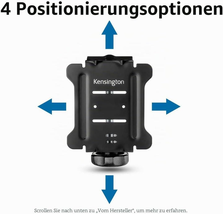 Kensington Montagehalterung für Dockingstation, Ideal für Schreibtische oder Monitorständer, Kompati