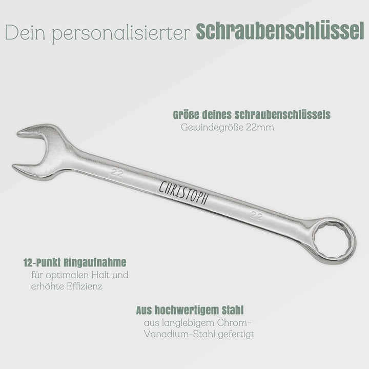 Schraubenschlüssel, Werkzeug personalisiert, Personalisierter Schraubenschlüssel, Papa Geschenk, Vat