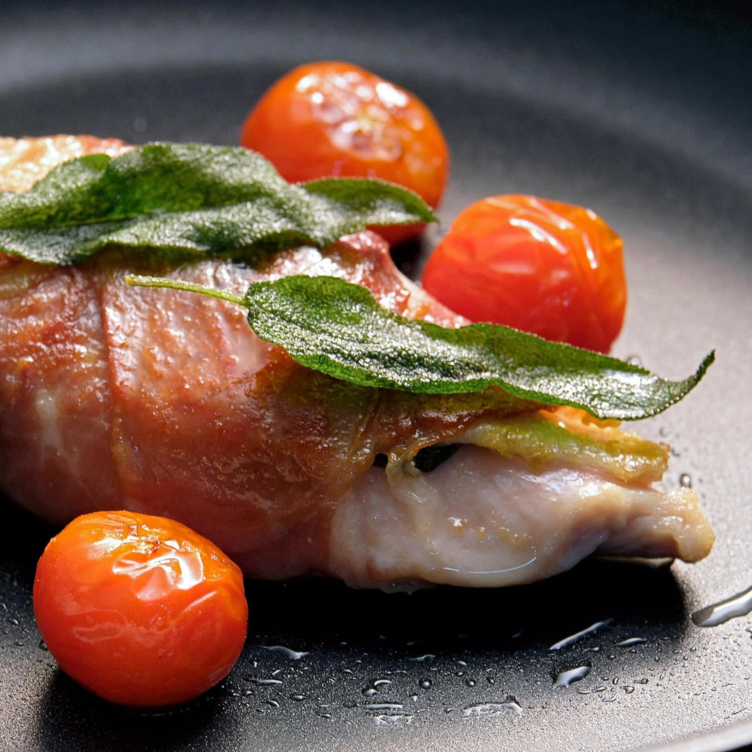 Kela 15150 Bratpfanne, Antihaftversiegelung, Aluguss 5 mm, Induktionsgeeignet, 24 cm Durchmesser, Ke