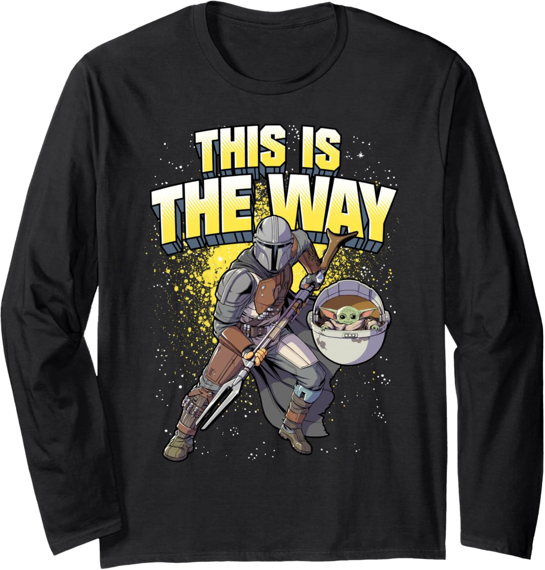 Star Wars: The Mandalorian This Is The Way Action Pose Langarmshirt